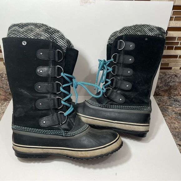 Sorel Joan of Arctic Black Waterproof Tall Winter Boots - Picture 8 of 10